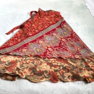 Beautiful  Boho Silk skirt made I India